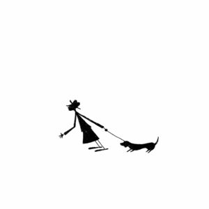 <strong>DACKEL MIT HERRCHEN</strong> <br>Fine Art Print