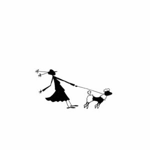 <strong>PUDEL MIT DAME</strong> <br>Fine Art Print